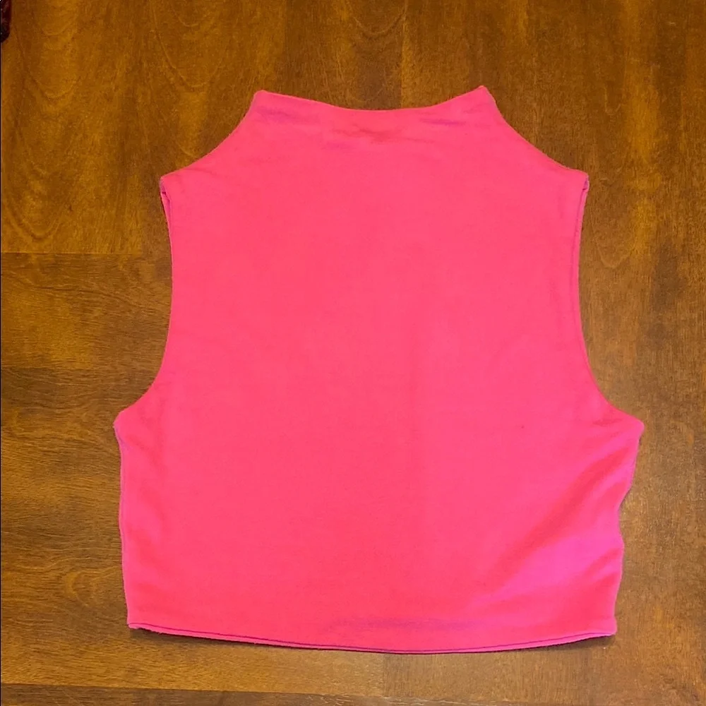 NWT Naked Wardrobe Sleeveless Mock Neck Crop Top Size XS - Picture 2 of 8